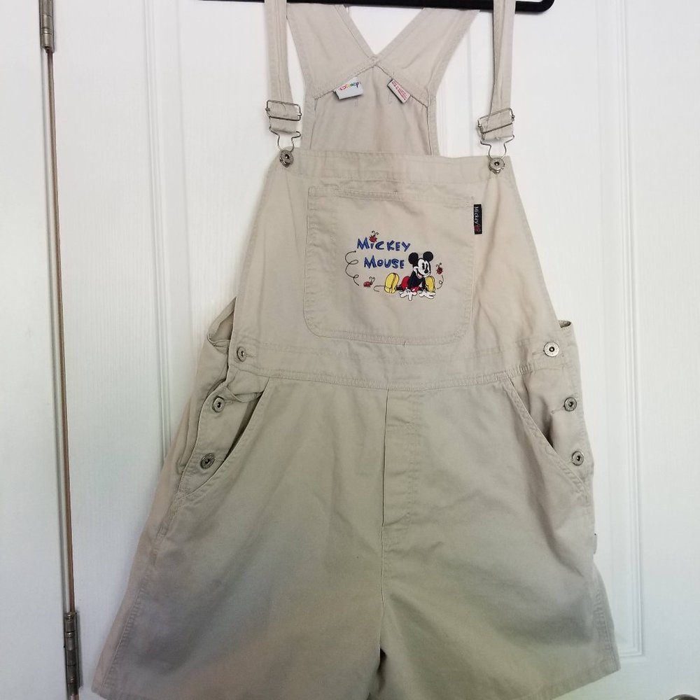 Vintage Disney Mickey Mouse Overalls Shorts